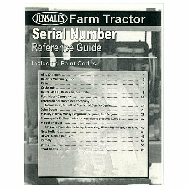 Aftermarket Serial Number Reference Guide RAP86515